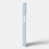 Coques Case-Mate iPhone Motif avec les ancres blanches sur le bleu (Verso / Droite)