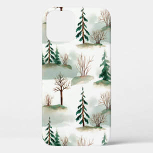 Case-Mate iPhone Case Motif avec les arbres de Noël, les arbres et les b