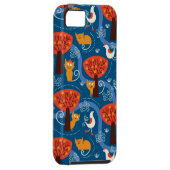 Coques Case-Mate iPhone motif avec les chats et les oiseaux mignons (Dos/Droit)