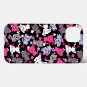 Coques Case-Mate iPhone motif avec les chats mignons 3 de griffonnage de (Verso (horizontal))
