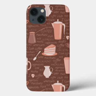 Case-Mate iPhone Case Motif avec les éléments relatifs de café