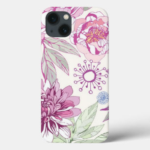 Coques Pour iPhone Motif avec les fleurs roses