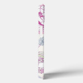 Coques Case-Mate iPhone Motif avec les fleurs roses (Verso / Droite)