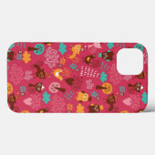 Coques Case-Mate iPhone Motif avec les oiseaux et les chats mignons (Verso (horizontal))