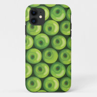 Motif avec les pommes vertes