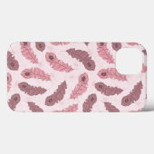 Coques Case-Mate iPhone motif avec plumes de paon (Verso (horizontal))