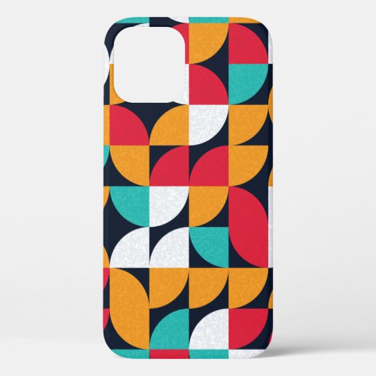 Coques Case-Mate iPhone Motif avec triangles de couleur aléatoire Générati (Verso)