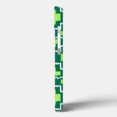 Coques Case-Mate iPhone Motif Aztec Ikat - Forêt et Vert Citron (Verso / Gauche)