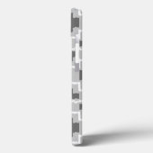 Coques Case-Mate iPhone Motif Aztec Ikat - Gris foncé et clair (Verso / Gauche)