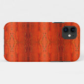 Coques Case-Mate iPhone Motif aztèque orange rustique (Dos (Horizontal))