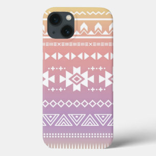 Etui iPhone 13 Motif aztèque tribal d'ombre