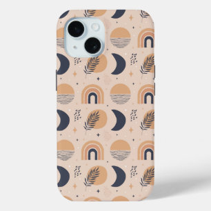 Coque Pour iPhone 15 Motif bio Boho