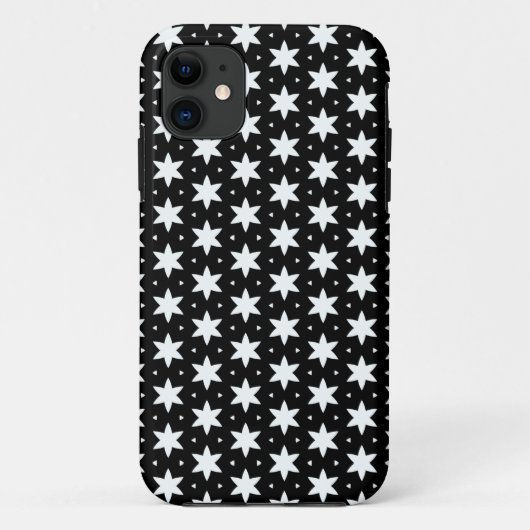 Coques Case-Mate iPhone Motif Black et White Star (Dos)