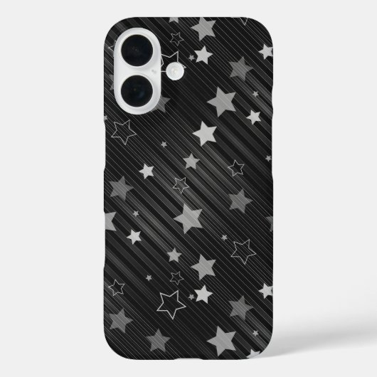 Coques Case-Mate iPhone Motif Black Stars (Verso)