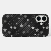 Coques Case-Mate iPhone Motif Black Stars (Verso (horizontal))
