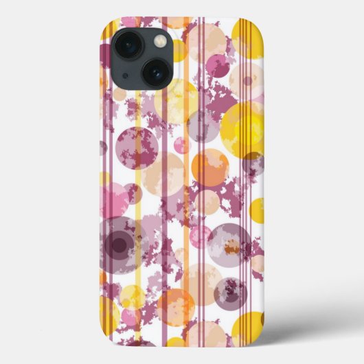 Coques Case-Mate iPhone Motif blanc à rayures (Verso)