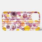 Coques Case-Mate iPhone Motif blanc à rayures (Verso (horizontal))