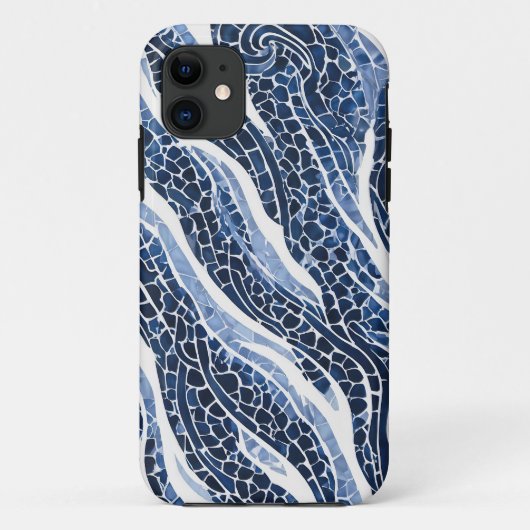 Coques Case-Mate iPhone Motif blanc bleu 15 (Dos)