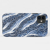 Coques Case-Mate iPhone Motif blanc bleu 15 (Dos (Horizontal))