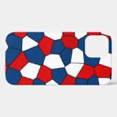 Coques Case-Mate iPhone Motif blanc bleu rouge (Verso (horizontal))