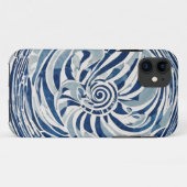 Coques Case-Mate iPhone Motif blanc bleu tourbillon 02 (Dos (Horizontal))
