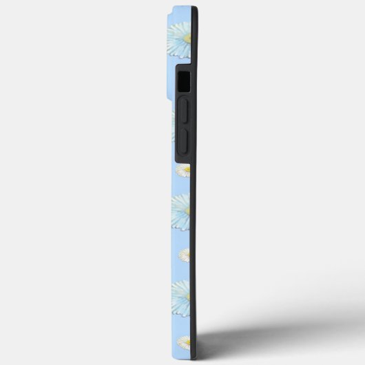 Coques Case-Mate iPhone Motif blanc et bleu clair (Verso / Gauche)