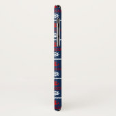 Coques Case-Mate iPhone Motif blanc et bleu rouge d'océan (Dos/Gauche)