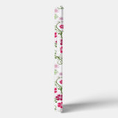 Coques Case-Mate iPhone Motif blanc floral (Verso / Droite)