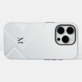 Coques Case-Mate iPhone Motif Blanc Moderne (Verso (horizontal))