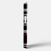 Coques Case-Mate iPhone Motif blanc noir | monogrammed (Verso / Droite)