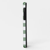 Coques Case-Mate iPhone Motif blanc vert En vichy chèque (Dos/Gauche)