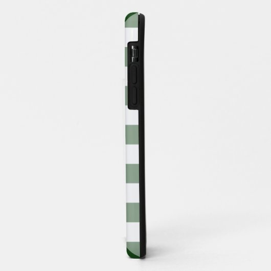 Coques Case-Mate iPhone Motif blanc vert En vichy chèque (Dos/Gauche)