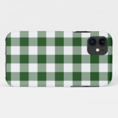 Coques Case-Mate iPhone Motif blanc vert En vichy chèque (Dos (Horizontal))