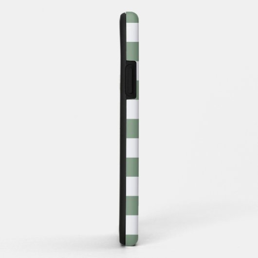 Coques Case-Mate iPhone Motif blanc vert En vichy chèque (Dos/Droite)