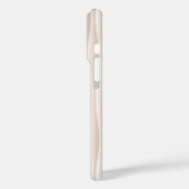 Coques Case-Mate iPhone Motif blanc Wavey - Conception abstraite minimalis (Verso / Gauche)