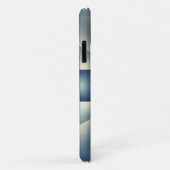 Coques Case-Mate iPhone motif bleu Abstrait (Dos/Droite)