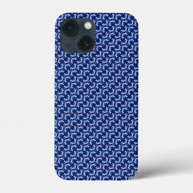 Coques Case-Mate iPhone motif bleu abstrait (Verso)