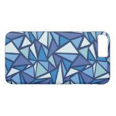 Coques Case-Mate iPhone Motif bleu abstrait de Crsytal de glace (Dos (Horizontal))