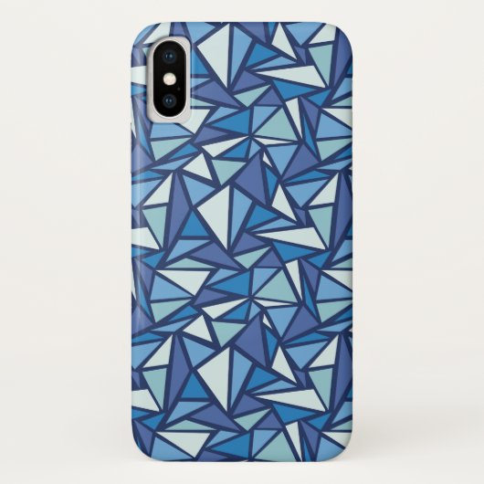 Coques Case-Mate iPhone Motif bleu abstrait de Crsytal de glace (Dos)
