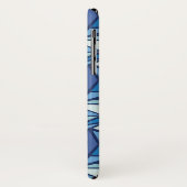 Coques Case-Mate iPhone Motif bleu abstrait de Crsytal de glace (Dos/Gauche)