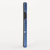 Coques Case-Mate iPhone Motif bleu blanc avec fleurs (Dos/Droite)
