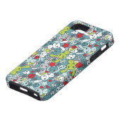 Coques Case-Mate iPhone motif bleu de kawaii (Bas)