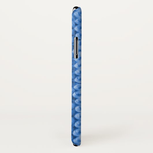 Coques Case-Mate iPhone Motif bleu de Knit (Dos/Droite)