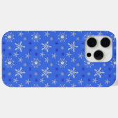 Coques Case-Mate iPhone motif bleu de Noël (Verso (horizontal))