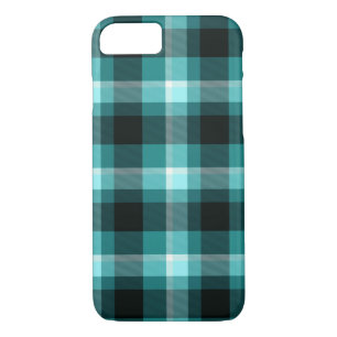 Coque iPhone 8/7 Motif bleu de plaid