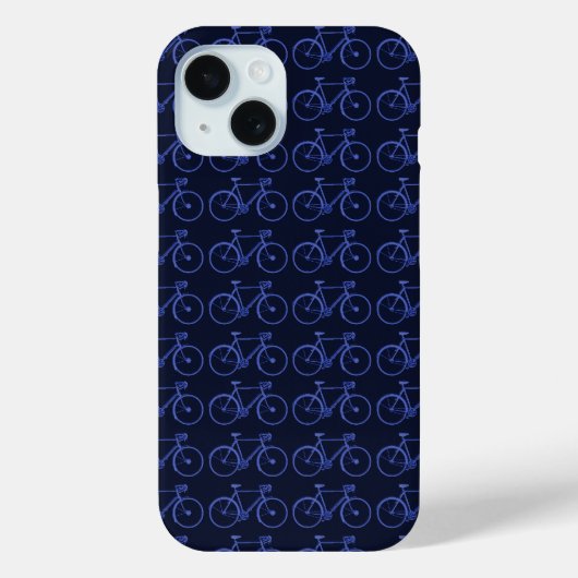 Coques Case-Mate iPhone Motif bleu de vélos (Verso)