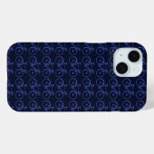 Coques Case-Mate iPhone Motif bleu de vélos (Verso (horizontal))