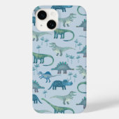Coques Case-Mate iPhone Motif bleu Dinosaur (Verso)