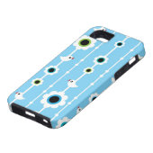 Coques Case-Mate iPhone motif bleu d'oiseau et de fleurs (Bas)