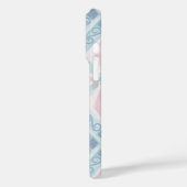 Coques Case-Mate iPhone motif bleu en forme de diamant (Verso / Gauche)